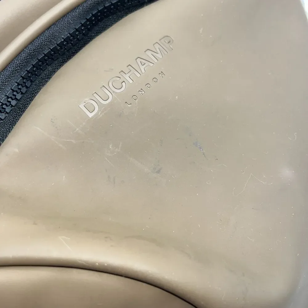DUCHAMP LONDON Military Green and Black Rubberized Sling Bag